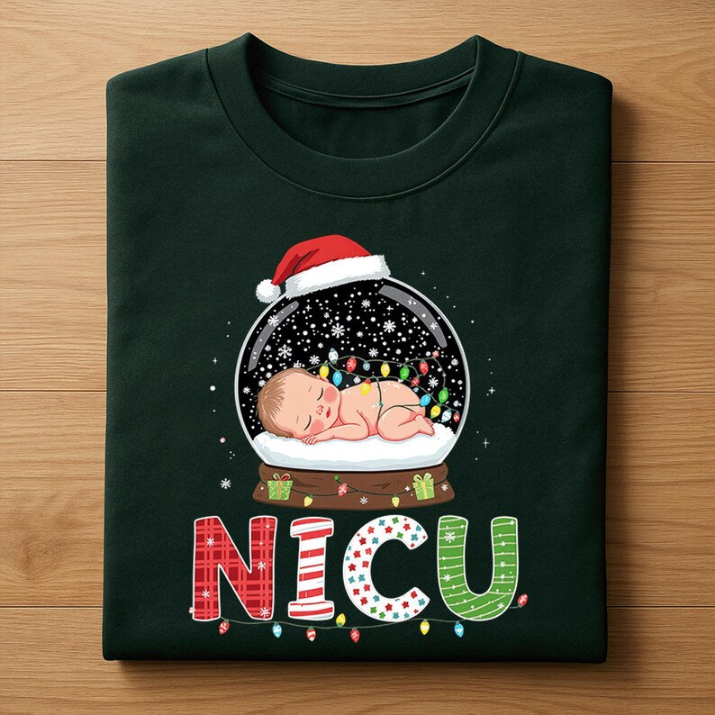NICU, ICU Cute Christmas Nurse Sweatshirt, Hoodie, Tshirt Gifts