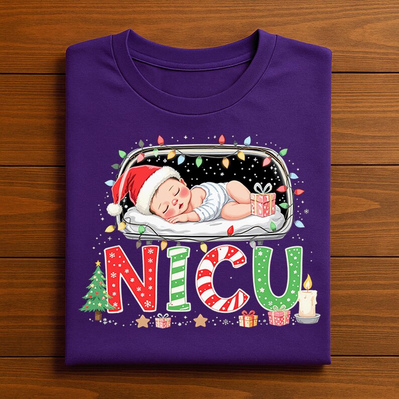 Cute NICU, ICU Nurse Christmas Sweatshirt, Tshirt, Hoodie. Xmas Nurse Gifts