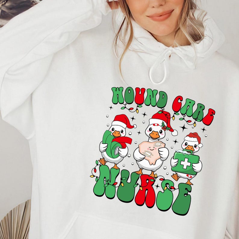 Christmas Wound Care Nurse Shirt, Xmas Wound Care Sweatshirt, Nursing Student Sweater
